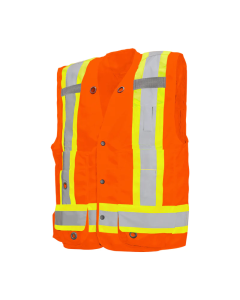 Hi-Vis Orange Surveyor Vest