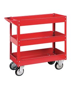 Prograde 3-Shelf Red Service Cart