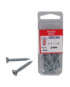 13-pack #8 x 1-1/4-inch Wood Screws
