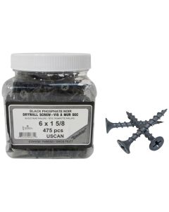 475-pack #6 x 1-5/8-inch Coarse Drywall Screws