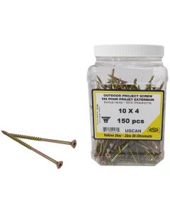 150-pack #10 x 4-inch Outdoor Project Screws