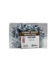 100pk 8"x 2" Cabinet Screws