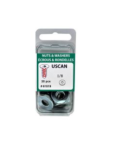 35pk 1/8" Flat Washers