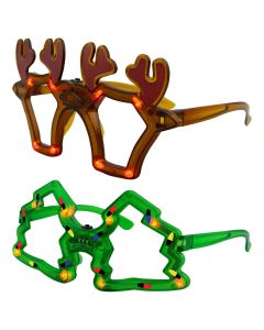 Christmas light up glasses