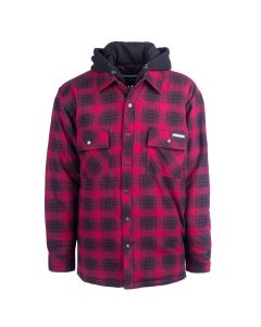 Terra Red Quilted Plaid Flannel