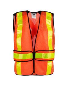 Worktuff Hi-Vis Orange 5-Point Tear Away Mesh Vest