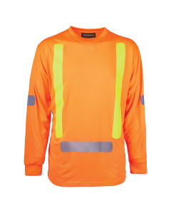 Hi-Viz Long Sleeve Poly Reflectable Shirt