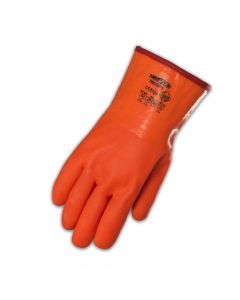 12" Fully Coated Orange PVC Foam Lined Glove