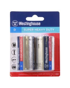 Westinghouse 2pk D Super Heavy Duty Batteries