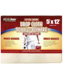 StainPRO 751 5-ft x 12-ft Canvas Drop Cloth