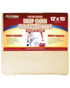 Fonora Textile 12' x 15' Canvas Drop Cloth
