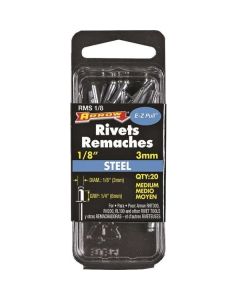Arrow RMS 1/8M 25-pack 1/8 x 1/4-inch Steel Blind Rivets