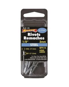 Arrow RLS 1/8L 25-pack 1/8 x 1/2-inch Steel Blind Rivets
