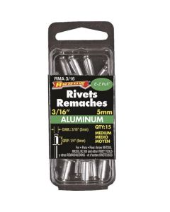Arrow RMA 3/16M 25-pack 3/16 x 1/4-inch Aluminum Blind Rivets
