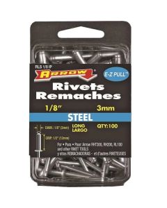 Arrow RLS1/8IP 100-pack 1/8 x 1/2-inch Steel Blind Rivets