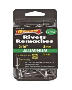 Arrow RSA3/16IP 50-pack 3/16 x 1/8-inch Aluminum Blind Rivets