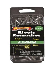 Arrow RMA3/16IP 50-pack 3/16 x 1/4-inch Aluminum Blind Rivets