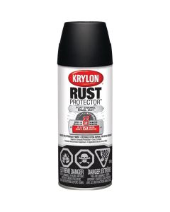Rust Protector 469035 Rust Preventive Enamel Spray Paint, 340 g, Flat, 25 sq-ft Coverage, 0.78 Specific Gravity