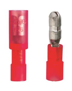 GB 20-161P Bullet Splice Connector, 600 V, 22 to 18 AWG, Red