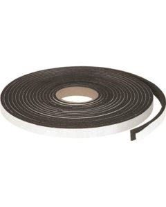 Climaloc Plus CF21001 Foam Tape, 17 ft L, 1/8 in Thick, Rubber, Black