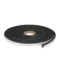 Climaloc Plus 3/8" x 3/8" x10' Black Foam Tape Weatherstrip