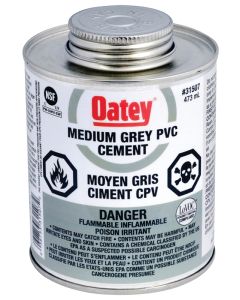 Oatey 118ml Grey PVC Medum Cement 