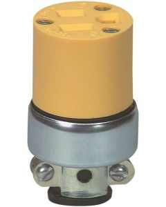 Cooper WD2887 Vinyl Armoured Connector 15A 125V 3-Pole/3-Wire