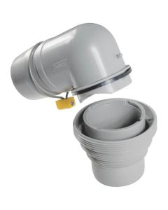 Camco 39144 RV 4-in-1 Sewer Adapter with Elbow