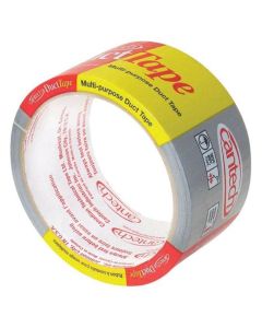 Cantech 393 Series 393-21 Duct Tape, 10 m L, 48 mm W, Rubber Adhesive, Gray