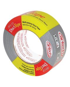 Cantech 395 Series 395-21 Duct Tape, 55 m L, 48 mm W, Rubber Adhesive, Gray