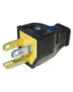 Cooper SA399 Grounded Straight Electrical Plug Male Black