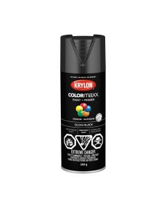 Krylon COLORmaxx 455050007 Gloss Black Paint+Primer