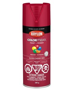 Krylon COLORmaxx 340g Gloss Cherry Paint+Primer