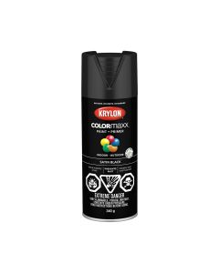 Krylon COLORmax 340g Satin Black Paint+Primer