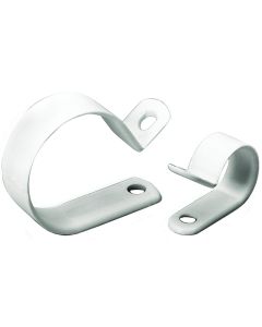 GB PPC-1525 Cable Clamp, 1/4 in Dia Max Bundle, Plastic, White