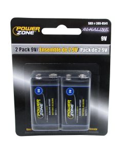 2-pack 9V Alkaline Battery