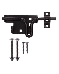 Black Sliding Action Bolt Latch