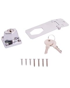 3-1/2" Keyed Chrome Safety Hasp