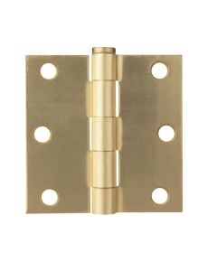 3" x 3" Satin Brass Door Leaf Hinge