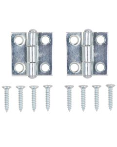 2-pack 1" x 1" Narrow Utility Door Leaf Hinge