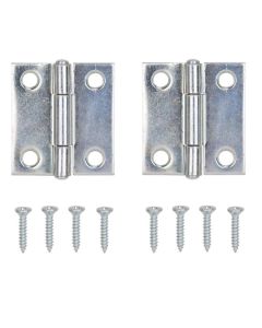 2-pack 1-1/2" x 1-3/8" Narrow Utility Door Leaf Hinge