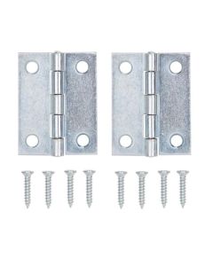2-pack 2" x 1-1/2" Narrow Utility Door Leaf Hinge