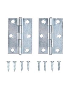 2-pack 2-1/2" x 1-11/16" Narrow Utility Door Leaf Hinge