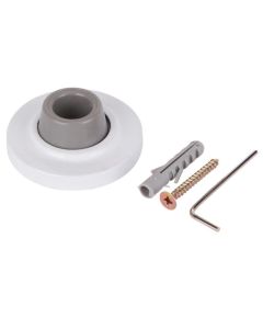 2-1/2" White Wall Mount Door Stop