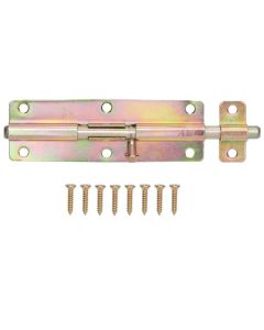 6" Satin Brass Barrel Bolt