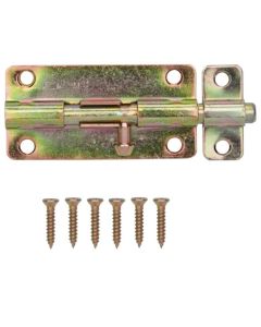 4" Satin Brass Lockable Barrel Bolt