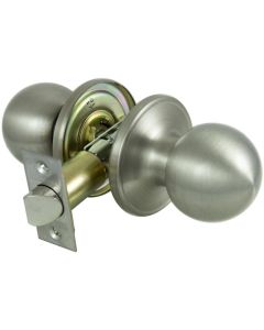 T3 Saturn Tubular Passage Knobset - Satin Nickel