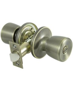 TS Gallo Tubular Privacy Knobset - Antique Brass