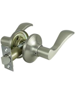 Naples Tubular Passage Leverset - Satin Nickel