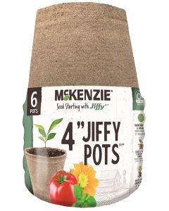 McKenzie Jiffy 4" Jiffy Pots 6PK